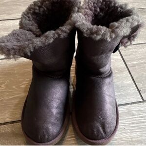 UGG Women's Dark Brown Shearling Lined Winter Boots